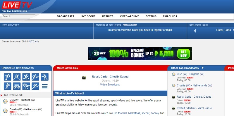 hesgoal live stream alternative livetv