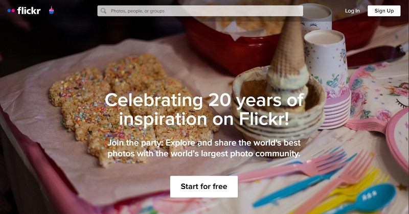 flickr interface