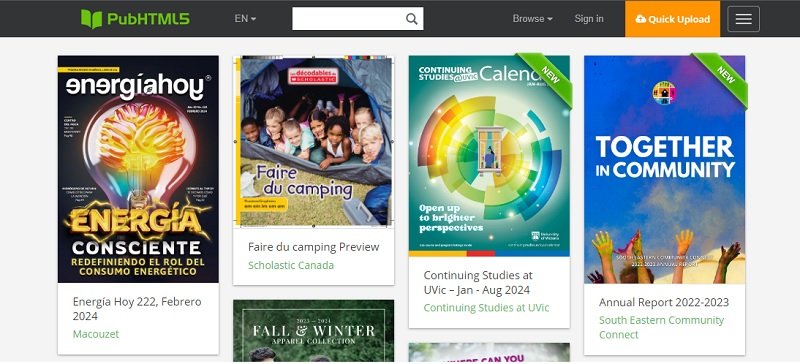 pubhtml5 site